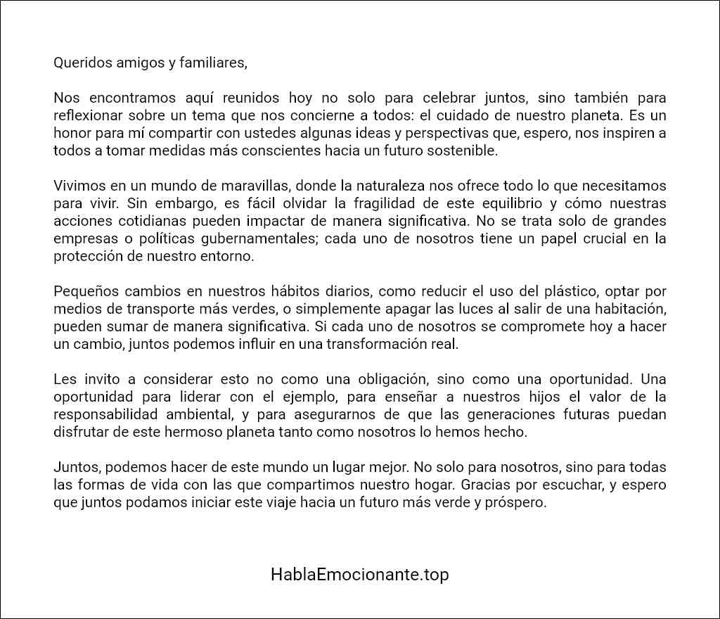 modelo de Discurso de convencimiento